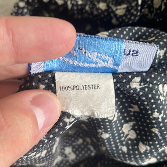 Vintage Ditzy floral printed cropped wide leg pants - Picture 9 of 13